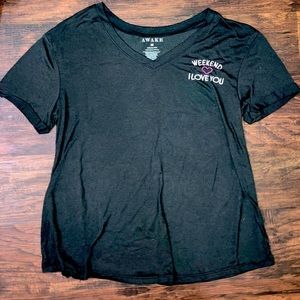 Weekend I love you AWake T-shirt v neck